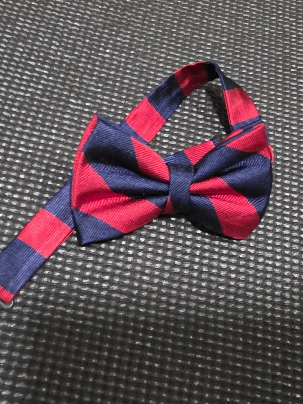 Polo by Ralph Lauren Red and Navy Striped Pre-Tied Bow Tie